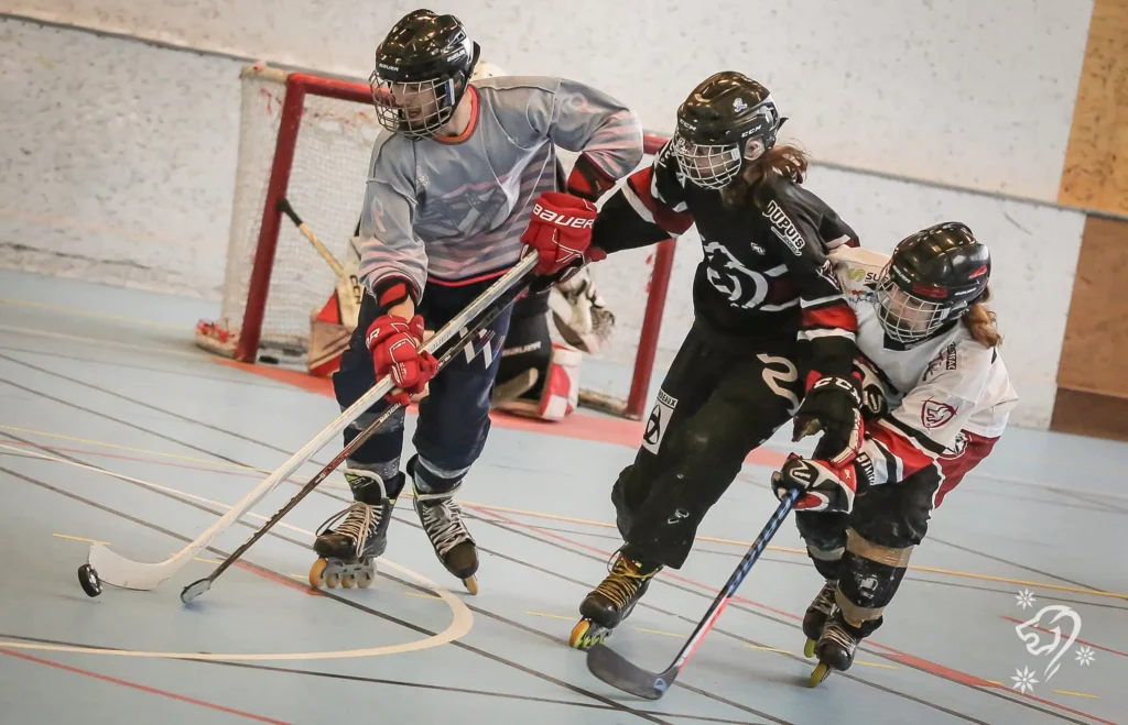 Joueurs roller hockey